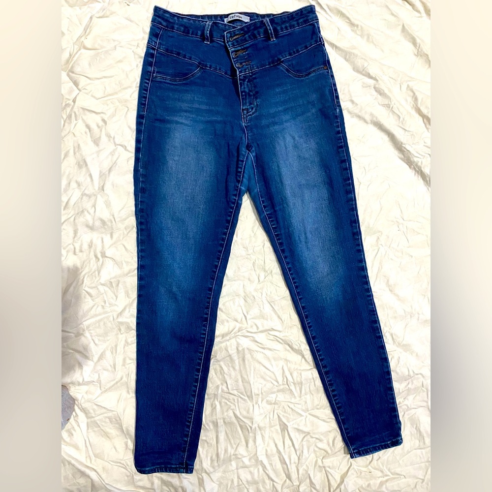 Dark High Waist Jean